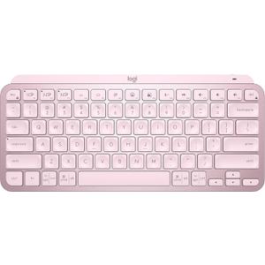 Logitech MX Keys Mini Minimalist Wireless Illuminated Keyboard, Compact, Bluetooth, Backlit, USB-C, Compatible with Apple macOS, iOS, Windows, Linux, Android, Metal Build - Rose