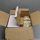 Haidms Gold Door Knobs Interior Privacy, Heavy Duty Square Brushed Gold Interior Door Knobs for Bedroom Bathroom, Brushed Brass Door Knobs (6 Pack)