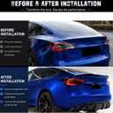 Duckbill Rear Spoiler Lip Compatible with 2017-2023 Tesla Model 3