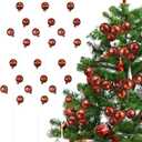 6 Pcs Christmas Ball Ornament 11.8 Inch Christmas Tree Ball Picks Decor Xmas Tree Topper for Xmas Vase Wreath Stairs Garland Decoration Supplies(Light Brown)