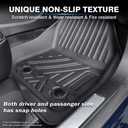 KUST Custom Fit Floor Mats for 2020-2025 2026 Nissan Sentra Accessories All Weather Floor Mat Liners 1st & 2nd Row Liner Black Non-Slip