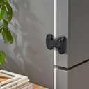 YCT Child Proof Refrigerator Freezer Door Lock Apply to Max 1"(25mm) Sealing Strip for Toddlers and Kids, no Tools Need or Drill (Grey 1PCS)