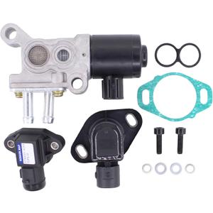MOTOKU IAC Idle Air Control Valve MAP Manifold Absolute Pressure Seneor and TPS Throttle Position Sensor Kit for Honda Civic Accord Odyssey for Acura Integra