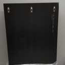 tonchean Shot Glass Display Case 72 Large Capacity Wooden Shot Glass Holder Wall Mounted Shadow box Bar Cabinet with Acrylic Lockable Door and Removeable Shelves, 26.85"x17.5" x 3.35", Black