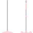 Mini Broom with Dustpan for Kids, 28-in Handle Kids Broom and Dustpan Set for Toddlers Cat-Shaped Children Broom and Cleaning Set Boys Girls Small Housekeeping Helper Set, Pink