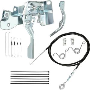 71 inch Go Kart Throttle Cable and Throttle Linkage Assembly Kit Compatible with Predator 212cc 196cc GX160 GX200 5.5hp 6.5hp Engine Coleman KT196 Manco Kandi Go Cart Parts