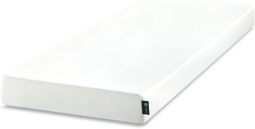 Zinus 6 Inch 75" x 30" (Narrow Twin) Green Tea Memory Foam Mattress [New Version], Fiberglass Free, Medium Firm Feel, Zoned Pressure Relief, Certified Safe Foams & Fabric, Mattress in A Box