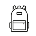 Black Plain Backpack For Men Or Women