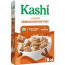 Kashi Cinnamon Harvest Breakfast Cereal 18oz | Organic, Whole Grain, Best By 04/03/26