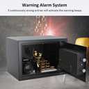 Goldenkey 1.6 Cu.Ft Modern Fireproof Safe Large Fireproof Safe with Keypad & Key, Fits Laptop, Jewelry, Documents & Valuables, 11.81"D x 14.96"W x 11.81"H
