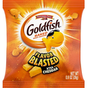 Pack Of 2 Goldfish Flavor Blasted Xtra Cheddar Cheese Crackers, Baked Snack Crackers, 0.9 oz On-the-Go Snack Packs, 9 Count Tray