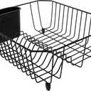 Rubbermaid Dish Drainer, Small, Black