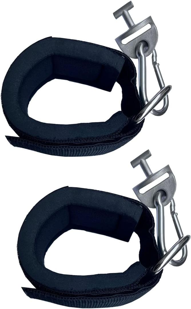 Ankle Workout Straps for Tonal Gym Machine, Hot Pink Adjustable Ankle Strap Attachments for Tonal, with Special Tonal Adapter Accessory (Black)