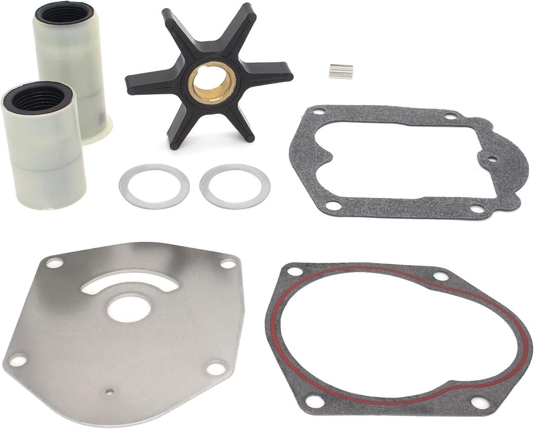 QuickMarine 821354A2 Water Pump Impeller Repair Kit for Mercury Marine 25-50 HP Outboard Motors Replacement 46-821354A2 Sierra 18-4531 Boat Engine