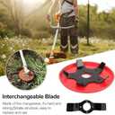 2 x 2PCS Upgraded Weeding Disc, 2025 New Weeding Disk, Multifunctional Trim Season Weeder Plate, Blade Cutter Replacement for Aperture 0.99in, Suitable for Field and Garden Lawn Mowers