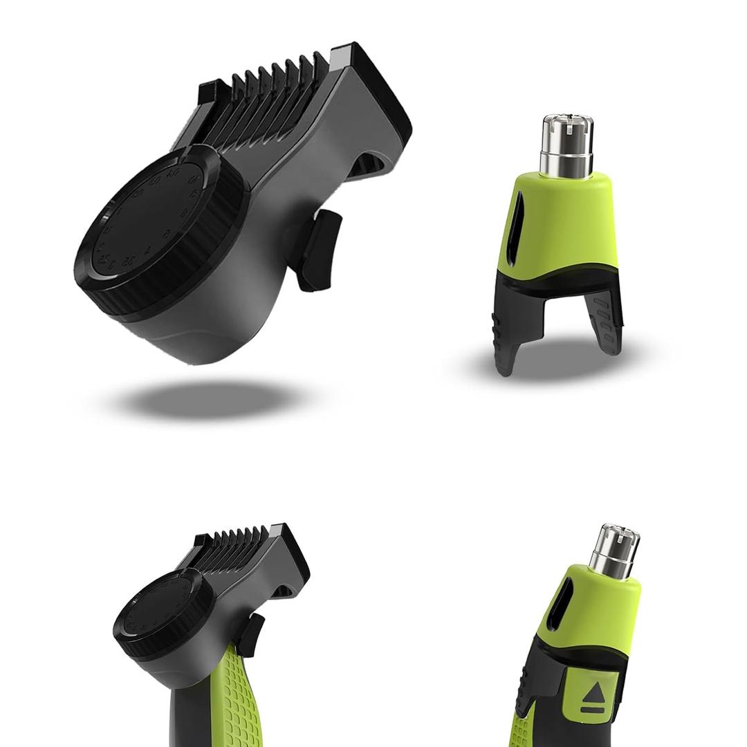 14-in-1 Adjustable Guards and Nose Trimmer Replacement Blade for One Shaver Blades QP series, Safe and Efficient Nose & Facial Detail Trimming