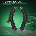 AUQDD 2Pc Suspension (For Submodel:S and SV) Front Lower Control Arm and Ball Joint Assembly Compatible With 14-20 Nis-san Rogue,17-22 Rogue Sport (Replace # K623110 K623111 545014BA0A 545005HA0A)