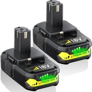 4.0Ah Battery Replacement for Ryobi 18V Battery P102 P103 P104 P105 P107 18Volt ONE+ Lithium Batteries (2Pack)