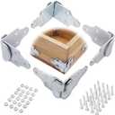 NIXFACE 8 Pc Stake Trailer Rack Corner Connector Body Utility Wood Side Bracket