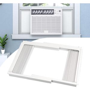 Window Air Conditioner Side Panels with Frame,Window AC Side Panels Insulation Curtain Kit,Fits for Most 5000BTU Window AC Units