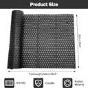 Jxgzyy 83x35 Commercial Anti-Fatigue Drainage Rubber Matting Non-Slip Rubber Drainage Mat Commercial Kitchen Floor Mat Rubber Mat with Holes for Wet Area Use, Black