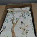 Jinchan Yarden Ivory Botanical Birds 3x10 Runner Rug for Hallway Washable Non Slip Soft Nature Plants Modern Runner Carpet Vintage Ultra Thin Low Pile Rug for Entryway Living Room Laundry