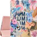 JOYLAND for iPad 10th Generation Case 10.9 inch/iPad (A16) 11th Generation 11 Inch 2025 with Pencil Holder-Auto Wake/Sleep,Blue Bow&Pink Bow Anti-Scratch Shockproof Premium Folio Stand Case,Pink (a52)