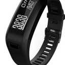 Compatible With Garmin Vivosmart HR Replacement Bands,Soft Silicone Replacement Band for Garmin Vivosmart HR Watch (Large, Black)