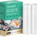 FRESKO 8"x20' Vacuum Sealer Bags for Food, 2 Rolls Customized Size Storage Bags with BPA Free, Heavy Duty Food Bags for Meal Prep and Sous Vide Cooking