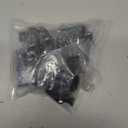 QCAA Traditional Large Oval Turn Cabinet Latch, Solid Brass, 2", for Cupboard & Other Furniture, Matte Black, 4 Pack, Made in Taiwan