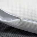 puredown Cooling Goose Feathers Down Pillows for Sleeping, Hotel Quality Chill Pillow with Removable Pillowcase, White, Queen Size, 20x30 Inches, 1 Pack