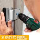 EverPlus Home Security Door Lock for Kids Safety, Childproof Reinforcement Latch for Front Door Withstand 800 lbs for Inside Swinging Doors, Upgraded Metal Child Safety Lock Defend Home