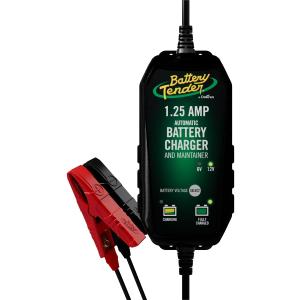 Battery Tender Plus 12V 1.25 AMP Battery Charger and Maintainer: Fully Selectable 6V or 12V Battery Charger and Maintainer for Powersports ATVs, Motorcycles, Snowmobiles, and More - 022-0211-DL-WH