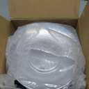 Hioasis 100pcs Clear Plastic Plates for Party - 7.5" Dinner Plates Disposable, Heavy -duty, Classy and Elegant for Wedding