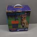 46" Pooper Scooper Swivel Bin & Rake for Large Small Dogs with Bag Attachment, Long Handle Poop Scooper with Lid for Yard (Orange)