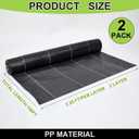Irenare 13 x 108 ft 3.5oz Driveway Fabric Commercial Weed Barrier Landscape Fabric Heavy Duty Geotextile Driveway Felt Underlayment Gravel for Erosion Control, French Drain, Construction Projects