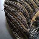 36'' Full Lace Heart Braided Wigs for Black Women Giant Knotless Cornrow Braids Wig with Baby Hair Full Lace Synthetic Heat Resistant Hand Braided Wigs for Women