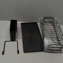 ANTOPY Sink Dish Drying Rack - Expandable Small Dish Rack Over Sinks with Silicone Drying Tray, Dish Drainer for Kitchen Counter with Cutlery Holder, Drying Rack Fit for 14-19 Kitchen Sink (One Tier (Small - Countertop + In Sink))