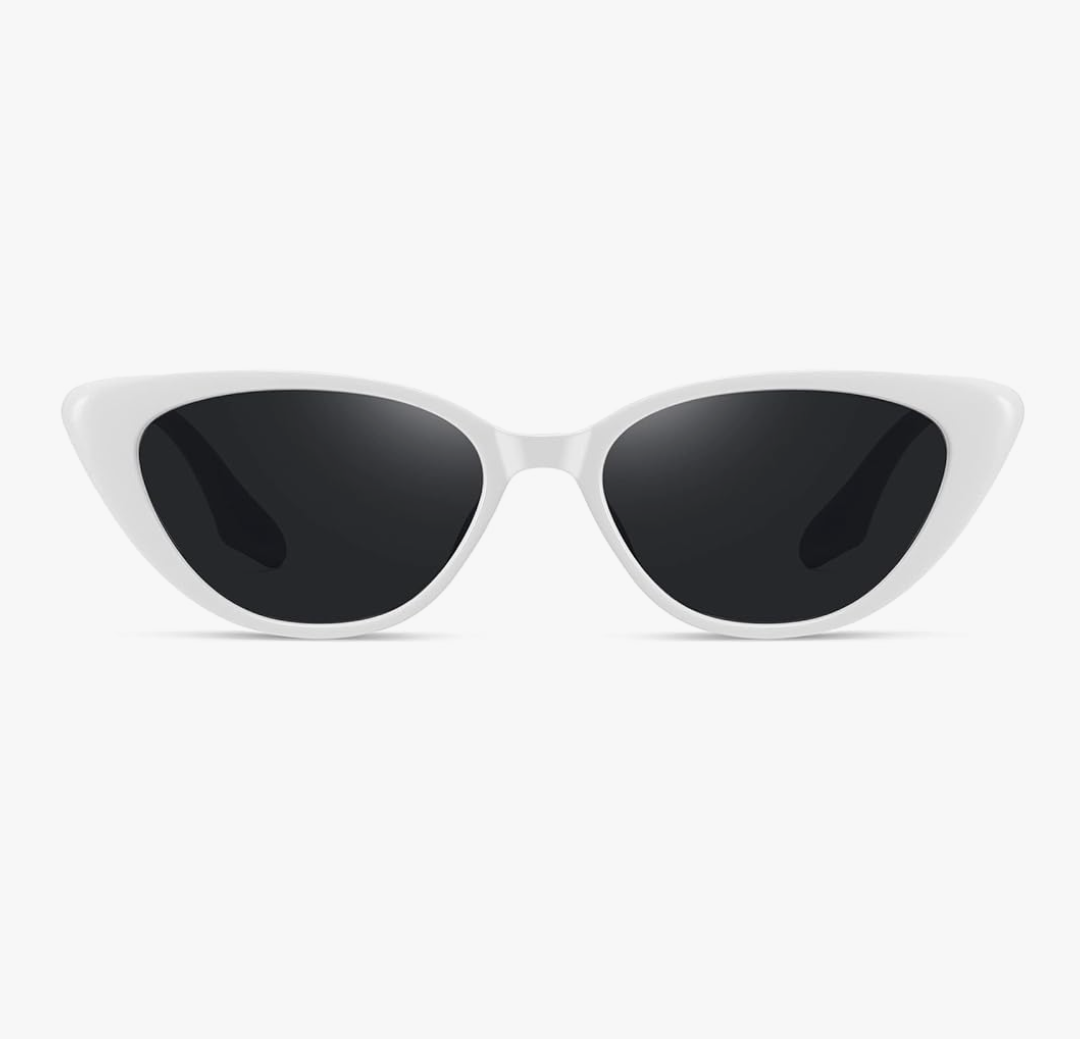 Retro Vintage Narrow Cat Eye Sunglasses for Women 90s Small Chic Style Trendy Sunnies UV400 Protection FZN7514