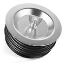 Dreyoo 1 Pcs 5 Inch End of Pipe Gripper Mechanical Plug, Steel Drain Pipe Cover with Galvanized Screw and Wing Nut for Outdoor Sewer Cleanout Drain