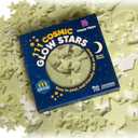 Happy Hippo 111 Glow in The Dark Stars for Ceiling with Bonus Moon (111-Pack) Christmas Stocking Stuffers for Kids, White