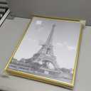 Upsimples 16x20 Picture Frame Gold 2 Pack, Scratch-Proof Poster Frames 16 x 20 for Photo Gallery - Slide-In Strips, Horizontal or Vertical Wall Mounting