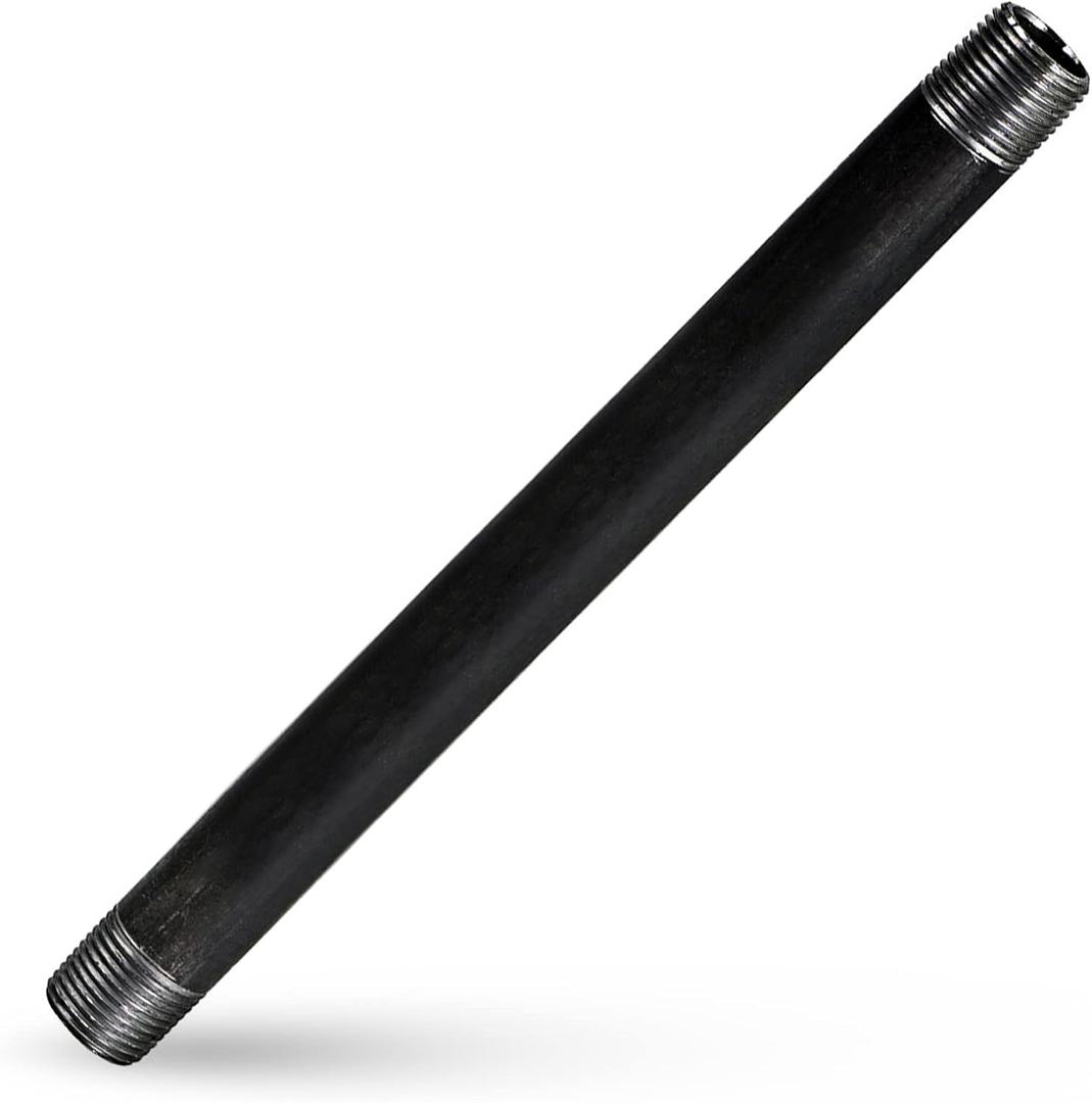 Supply Giant QDCM1048 48" Long Pre-Cut Black Steel Pipe with 1" Nominal Size Diameter