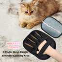 Valentines Day Gifts 3 Packs Pet Hair Removal Glove,Pet Hair Remover for Cat & Dog,New Upgraded Electrostatic Gloves Pet Hair,Reusable Electro Static Pet Hair Remover Electrostatic Gloves