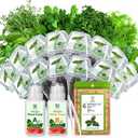 Herb Seed Pod Kit, Grow Anything Kit for All Hydroponics Growing Systems, 14 Pods with 600+ Seeds of Genovese Basil, Thyme, Mint, Cilantro, Curly Parsley and Dill, Grow Your Own Herb Garden at Home