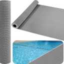 PVC Waterproof Non Slip Pool Mat3x10 FT Rubber Pool Rug Outdoor Rubber Mats with Drainage for Indoor Outdoor Deck Poolside Bathroom