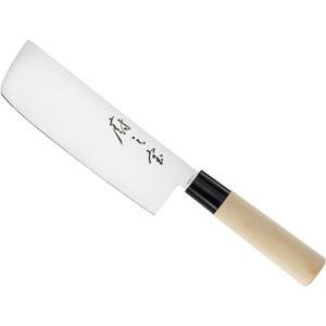 Mercer Culinary Asian Collection Nakiri Vegetable Knife (4", Wooden Handle)