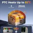Creality Space Pi X4 Filament Dryer, 4 Spools Filament Dry Box with Dual-Chamber Heated Storage, Max 85℃ Temerature, Independent Temperature Control for PLA, PETG, ABS, TPU, Nylon, ASA