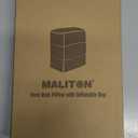 Maliton Inflatable Foot Rest Pillow for Travel,Kids Airplane Bed,Adjustable 3 Layers Height Leg Pillow of Air Travel Essentials,Car, Office, Home - Fast Inflation (Grey)