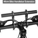 Yizhet Bike Handlebar Extender, Bicycle Handlebar Extension Lightweight Durable Double Bike Handlebar Bracket for Holding Bicycle Speedometer, GPS, Phone Mount Holder
